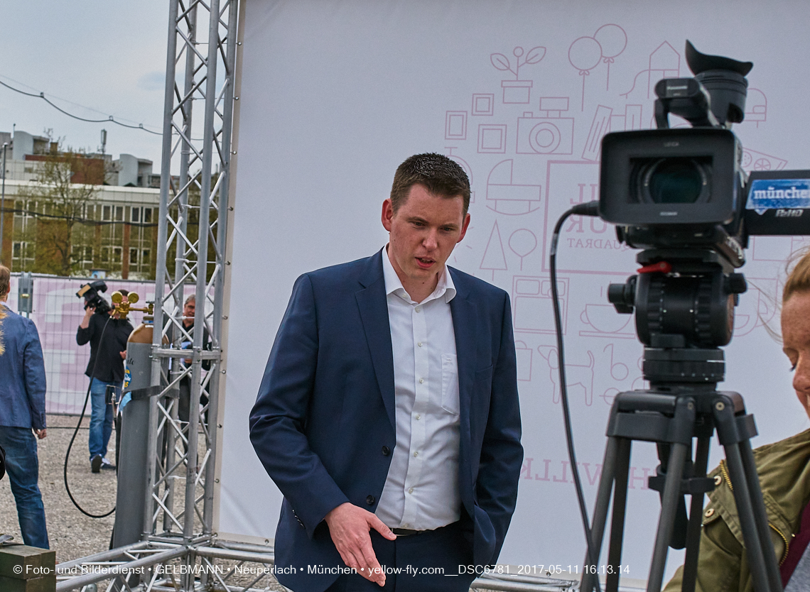 11. Mai 2017 - Grundsteinlegung für die LOGE und dem Kulturquadrat in Neuperlach